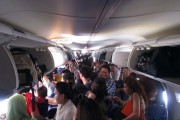 Inside Hot Plan Cabin during Lion Air Flight